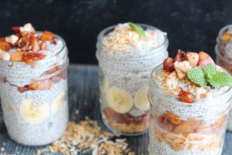 A close up of the top of the chia cereals