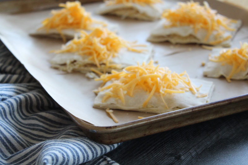 A tray full of cheese pastries before the oven