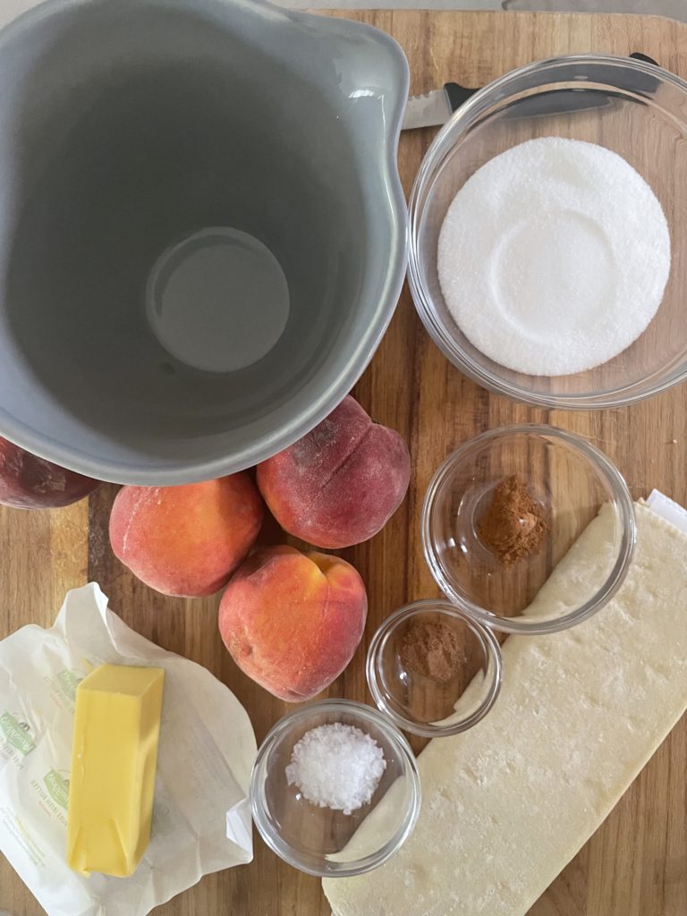 A high shot of all of the ingredients for this recipe