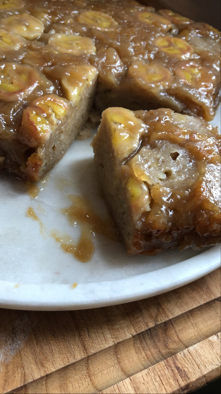 Gluten, Dairy, Refined Sugar Free Banana Breakfast Cake