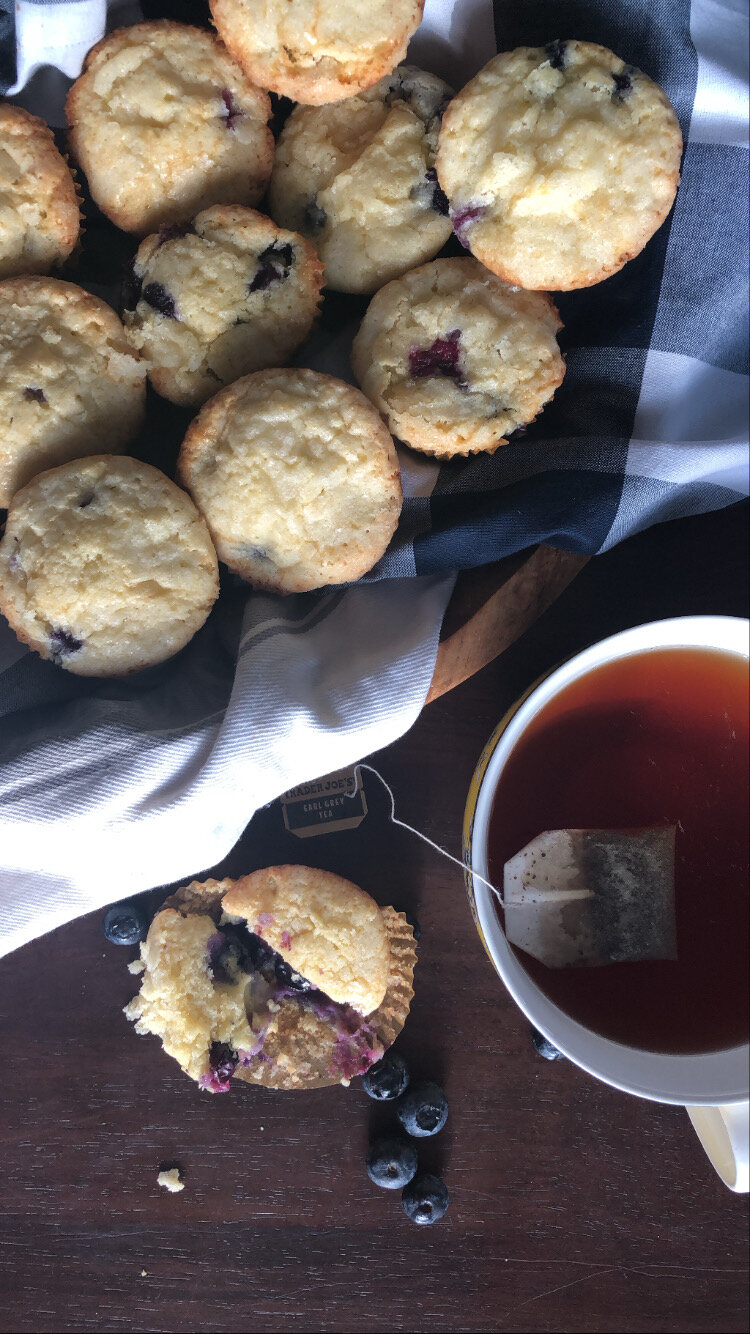 Earl Grey Blueberry Muffins